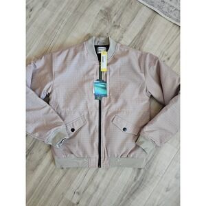 Sovereign Code Boys Pilot Bomber Jacket Tan Herringbone Size 18/20 XL New
